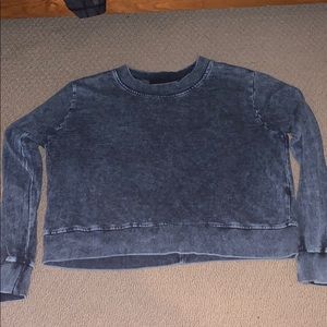 Denim long sleeve top
